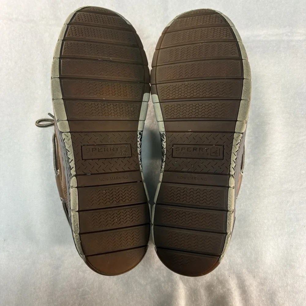 Sperry Top Sider Leather Boat‎ Shoes Size 12M Memory Foam STS15061
